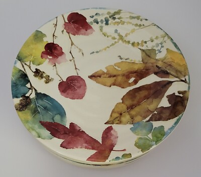Pier 1 Imports Willow Salad Plates Set Of 6 Pieces Autumn -image