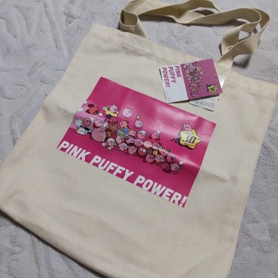 Kirby Tote Bag Stars Cute Design 15.7x13.7 Inch Collectible-image