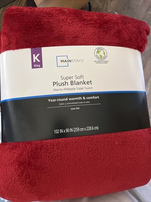 Mainstays Super Soft Plush Blanket, Size: 102