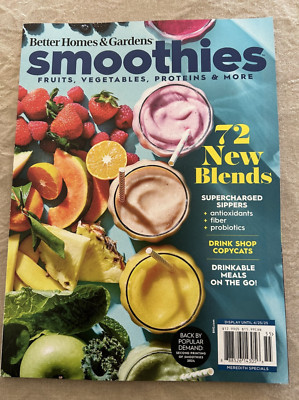 Better Homes & Gardens Magazine 2025 • Smoothies ~ 72 New Blends Fruits Veggies-image