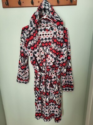 Vera Bradley Women Fleece Cozy Hooded Penguin Winter Robe Pockets Large XL-image