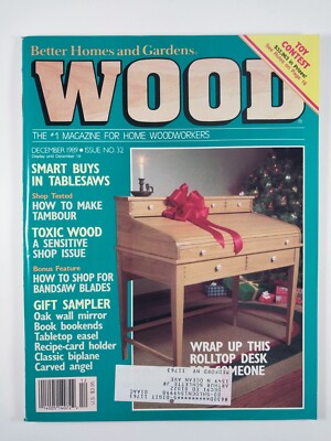 WOOD Magazine - Issue No. 32 (December, 1989) Better Homes and Gardens-image
