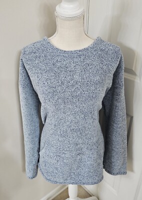 Pure Jill Sweater Womens Size XL Blue Pullover Sweater With Front Pockets CB-image