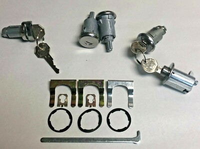 NEW 1958 Bel Air, Impala, Biscayne Complete OE Style Lock Set- Original GM Keys-image