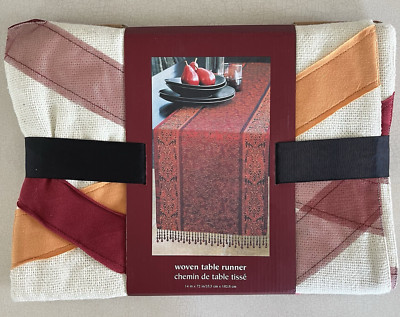 Pier 1 Woven Table Runner 14 x 72 