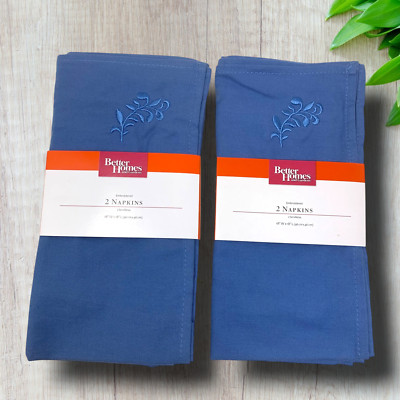 Lot 4 x NEW Better Homes & Gardens Cloth Dinner Napkins 18