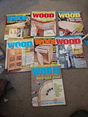 Lot Of 7 Better Homes & Gardens Wood Magazine Used Back Issues 2017/2018-image