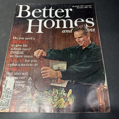 Better Homes & Gardens Nov 1960 Charlton Heston Hobby Edition-image