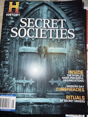 SECRET SOCIETIES special edition History Channel Magazine ~ conspiracies rituals-image