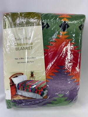 New Mainstays Home CHEYENNE BLANKET Twin/Full  72