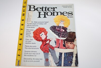 Better Homes & Gardens Magazine, November 1974, Holiday Craft Gifts-image