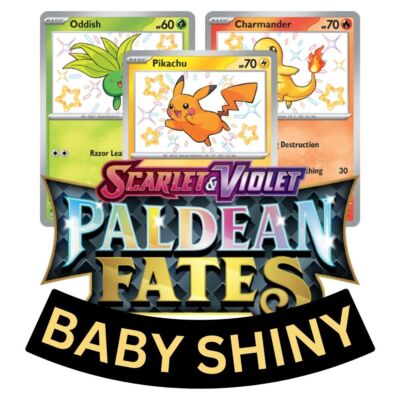Pokemon Paldean Fates Baby Shiny Complete your Master Set-image