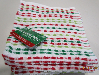 DISH CLOTH..SET OF 4. ..100% COTTON..12