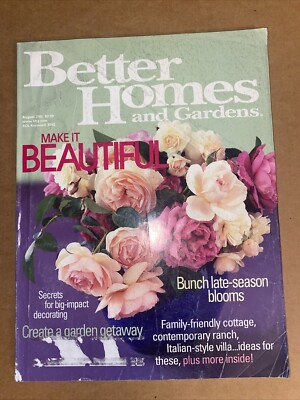 Better Homes and Gardens Magazine, August 2002- Make it Beautiful 216 PAGES-image