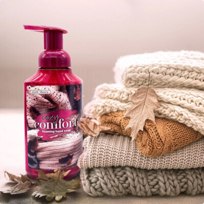 3x Scent Theory Foaming Hand Soap Cozy Comfort 11 fl oz. Bottles    E18-image