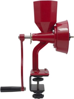 Manual Hand Grain Mill Red Wonder Junior Deluxe for Dry and Oily Grains-image