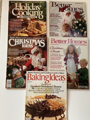 Lot of 5 Better Homes & Gardens 79 Holiday, Dec 81, Xmas 82, Dec 83, Spring 83-image