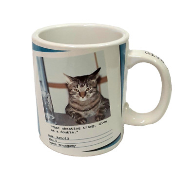 Bad Cat Graphic Coffee Mug James Edgar Workman Publ. PPD Stoneware 13.5 oz Cup-image