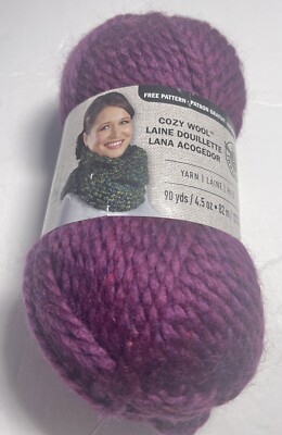 LOOPS & THREADS COZY WOOL 1 pk. CLEMATIS . I COMBINE SHIP, see detail-image