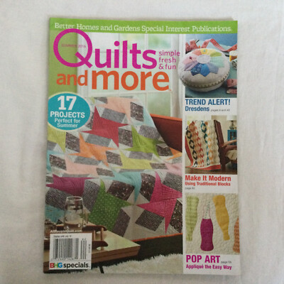 Better Homes & Gardens Quilts More Summer 2016 17 Projects Blocks Applique-image