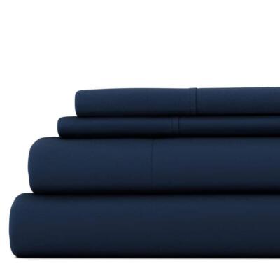 Becky Cameron Bedding King Microfiber Antimicrobial Hypoallergenic Blue Navy-image