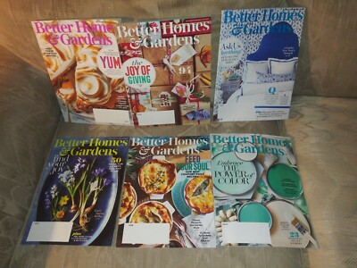 6 Better Homes & Gardens Magazines November 2020 - April 2021 Current Issues Lot-image