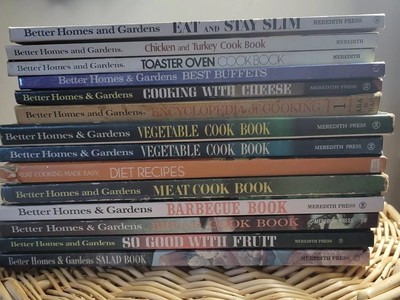 Better Homes & Gardens Cook books Lot of 14 Vintage Vegetable Meat Barbeque Slim-image