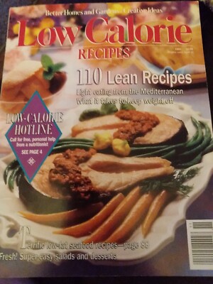 Better Homes and Gardens 1991 Low Calorie Recipes Cookbook Magazine 110 Recipes -image