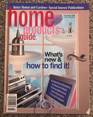 Vintage Fall/Winter 1999 Better Homes & Gardens Magazine Home Products Guide-image