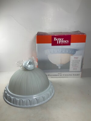 Better Homes & Gardens 8 inch White Flushmount Ceiling Light-image