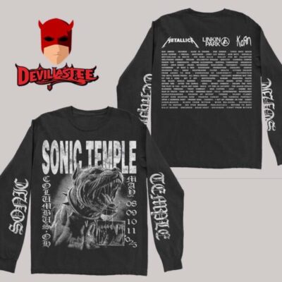 Sonic Temple 2025 Columbus OH Lineup Rabid All Over Print Sweater Longsleeve Tee-image