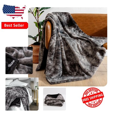 OEKO-TEX Certified Faux Fur Throw - Cozy Warm Blanket 60x47 for Winter Comfort-image