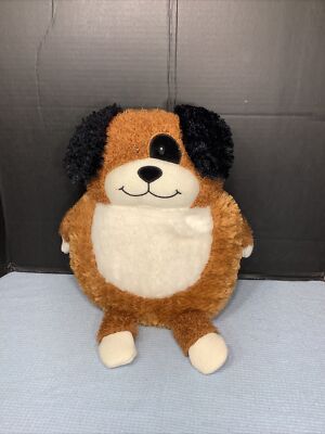 VGUC-18” Pier 1 Imports Charlie Puppy Dog  Plush Black Tan Stuffed-image