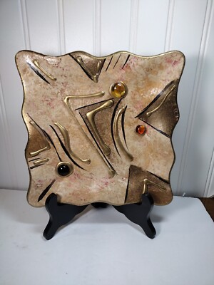  Ceramic Plate Hand painted From Jay Imports Made In China Plate Accent Piece -image