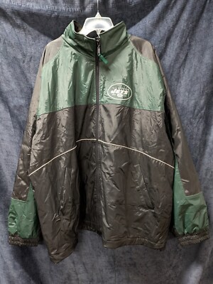 Vintage New York Jets NFL Football Full Zip Wind Braker Jacket Men’s Size XXL-image