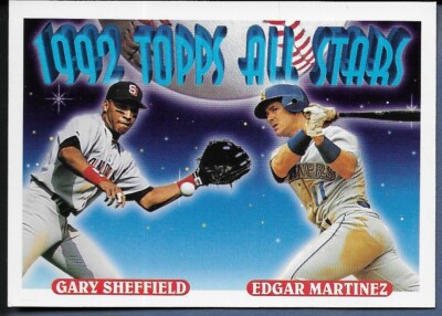 1993 Topps Baseball #403 Gary Sheffield/Edgar Martinez AS NM -image