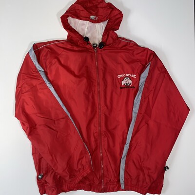 Vintage Ohio State Buckeyes Starter Jacket Wind Breaker Full Zip Hooded L-image