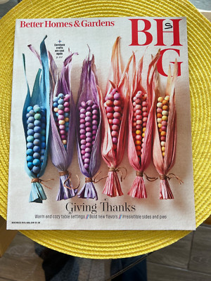 Better Homes & Gardens Magazine November 2024 FREE SHIP USA Giving Thanks Cozy -image