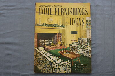 1952 BETTER HOMES AND GARDENS MAGAZINE - HOME FURNISHINGS IDEAS COVER - E 9675-image