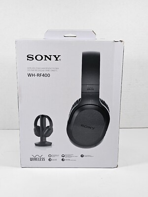 Sony WH-RF400 Wireless Home Theater Headphone System for TV - Black-image