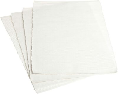 Design Imports Ribbed Placemat, White - Set of 4 (305013)-image