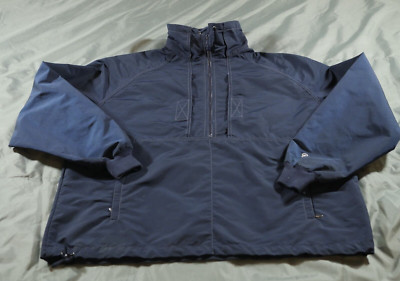 Vintage Roffe Jacket Mens Medium Blue Soft Shell Wind Breaker Kodiak USA Anorak-image