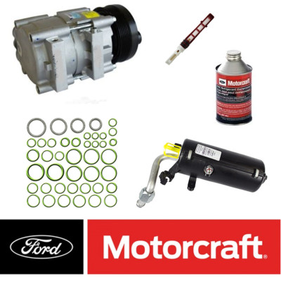 2003-2007 6.0L Ford Powerstroke Diesel New OEM Complete AC Compressor Kit (3757)-image