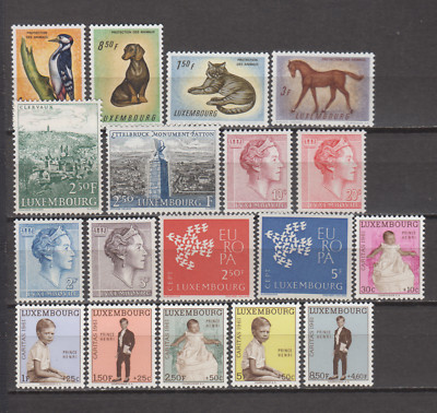 Luxembourg Year 1961 Complete (18 Stamps) New Without Hinges MNH See Image-image