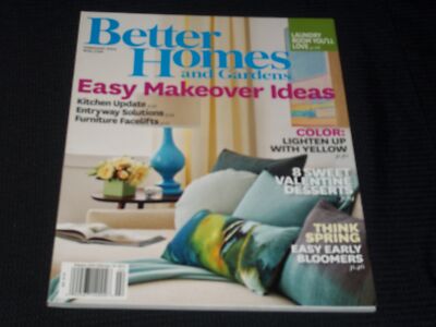 2014 FEBRUARY BETTER HOMES & GARDENS MAGAZINE - EASY MAKEOVER IDEAS - E 4643-image
