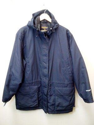 Vintage Woolrich Parka Coat Jacket Navy Blue Men's Size XL Made in USA Pre-owned-image