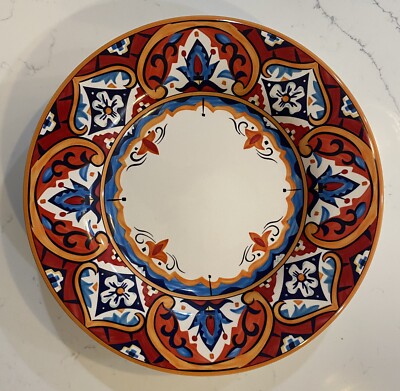 Set Of 3 Pier 1 Imports Karina Tile Dinner Plates 11