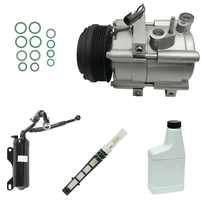 RYC Remanufactured Complete AC Compressor Kit FG198 Without Rear-image