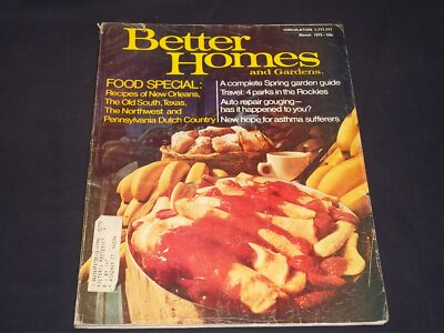 1972 MARCH BETTER HOMES & GARDENS MAGAZINE - FULL PAGE COLOR ADS - L 2767-image