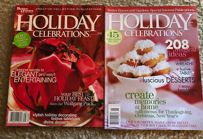Lot Of 2 BETTER HOMES & GARDENS HOLIDAY CELEBRATIONS 2003 & 2005-image